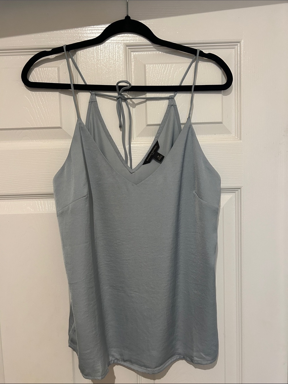 Light grey V-Neck Spaghetti Strap Women's Tank Top